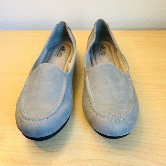Cliffs By White Mountain Gray Loafers Women Size 8 - Picture 2 of 7